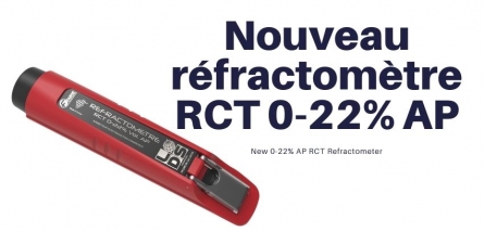 Lancement d'un nouveau réfractomètre RCT 0-22% AP