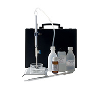Complete kit in case for volatile acidity determination