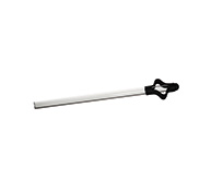 Straight glass wine thief with rubber handle and 4 holes - 35 cm
