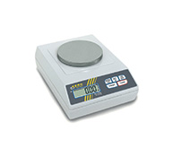 Compact balance, stainless steel weighing plate, 200g weighing range - 0,01g rea