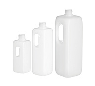 Flacon carré à anse PEHD Nature 250 ml