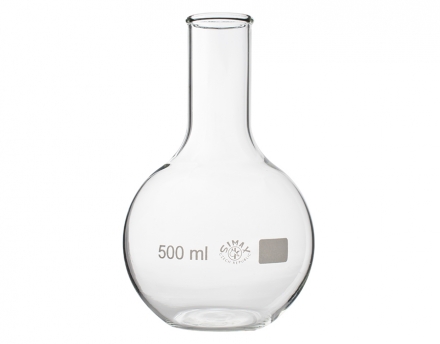 Ballon en verre boro 3.3 à fond plat 50ml